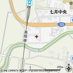 栃木県芳賀郡益子町七井中央19-5周辺の地図