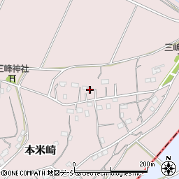 茨城県那珂市本米崎1954周辺の地図