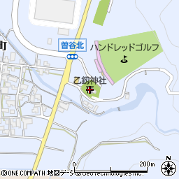 乙釼神社周辺の地図