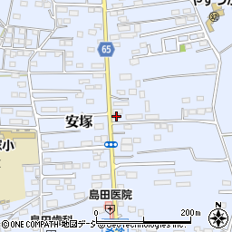 栃木県下都賀郡壬生町安塚1949周辺の地図