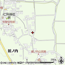 長野県大町市社館ノ内5846-11周辺の地図
