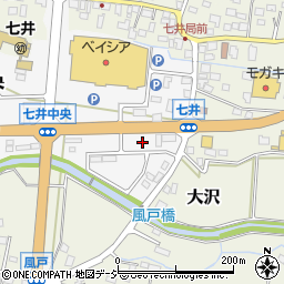 栃木県芳賀郡益子町七井中央13周辺の地図