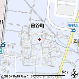 石川県白山市曽谷町周辺の地図