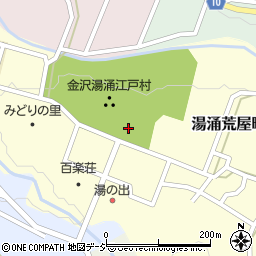 石川県金沢市湯涌荒屋町112周辺の地図