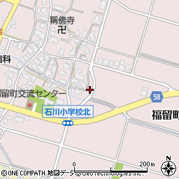 石川県白山市福留町1105周辺の地図