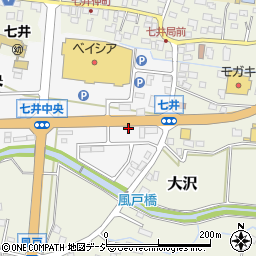 栃木県芳賀郡益子町七井中央13-8周辺の地図