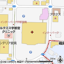 ＦＫＤショッピングモール宇都宮インターパーク店　１階アー．ヴェ．ヴェ（ａ．ｖ．ｖ）周辺の地図