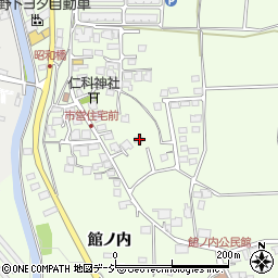 長野県大町市社館ノ内5612周辺の地図