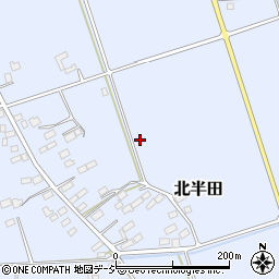 栃木県鹿沼市北半田周辺の地図