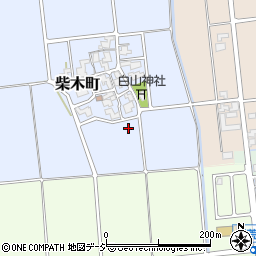 石川県白山市柴木町周辺の地図