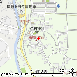 長野県大町市社館ノ内5601周辺の地図