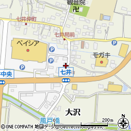 栃木県芳賀郡益子町七井中央12-5周辺の地図