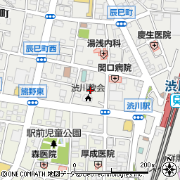 群馬県渋川市渋川辰巳町周辺の地図