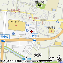 栃木県芳賀郡益子町七井中央12周辺の地図