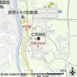 仁科神社周辺の地図