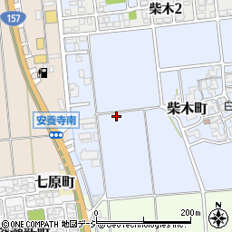石川県白山市柴木町丁周辺の地図