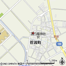 石川県白山市菅波町周辺の地図