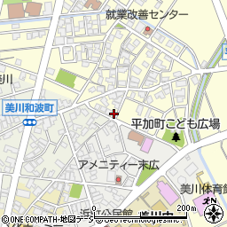 石川県白山市平加町イ83周辺の地図