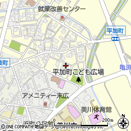 石川県白山市平加町イ50-1周辺の地図
