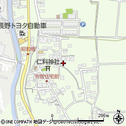 長野県大町市社館ノ内5872-5周辺の地図
