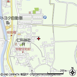 長野県大町市社館ノ内5872周辺の地図