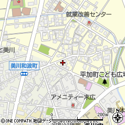 石川県白山市平加町イ85-1周辺の地図