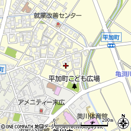 石川県白山市平加町イ36周辺の地図