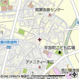 石川県白山市平加町イ77周辺の地図