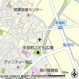石川県白山市平加町イ22周辺の地図