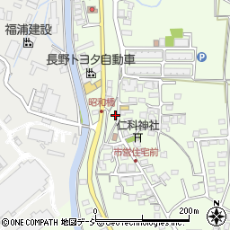 長野県大町市社館ノ内5885周辺の地図