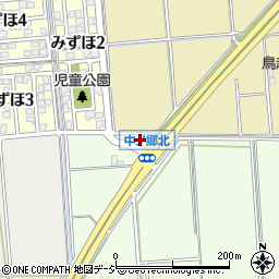 石川県白山市中ノ郷町（ヘ）周辺の地図