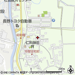 長野県大町市社館ノ内5877周辺の地図
