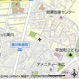 石川県白山市平加町イ90周辺の地図