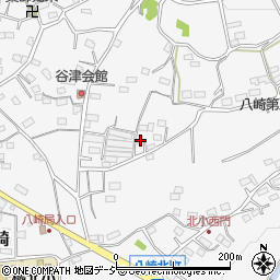 群馬県渋川市北橘町八崎周辺の地図