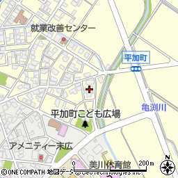 石川県白山市平加町イ21周辺の地図