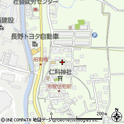 長野県大町市社館ノ内5881周辺の地図