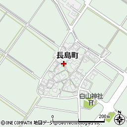 石川県白山市長島町周辺の地図
