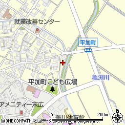 石川県白山市平加町イ12周辺の地図
