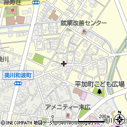 石川県白山市平加町イ95周辺の地図