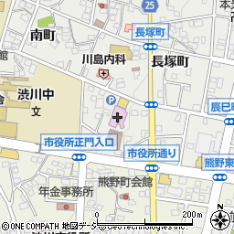 渋川市立図書館周辺の地図