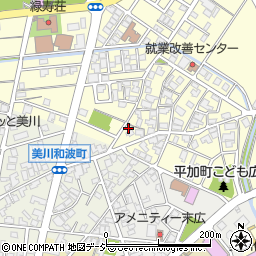 石川県白山市平加町イ92周辺の地図