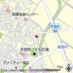 石川県白山市平加町イ20周辺の地図