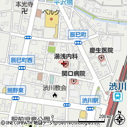 湯浅内科周辺の地図