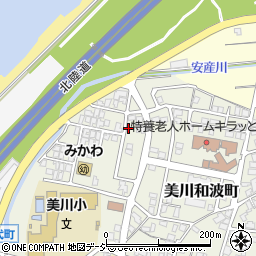 石川県白山市美川和波町周辺の地図