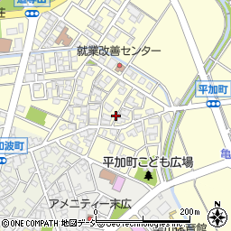 石川県白山市平加町イ周辺の地図