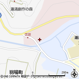 湯涌公民館周辺の地図