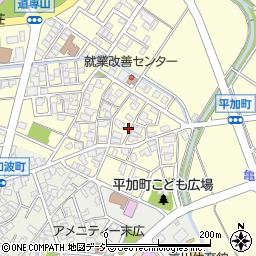 石川県白山市平加町イ66-1周辺の地図