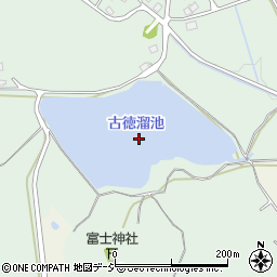 古徳溜池周辺の地図