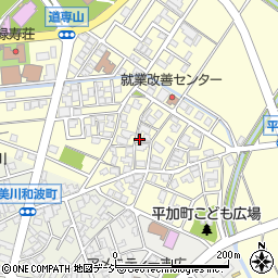 石川県白山市平加町イ74周辺の地図