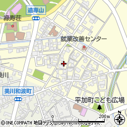石川県白山市平加町イ105周辺の地図